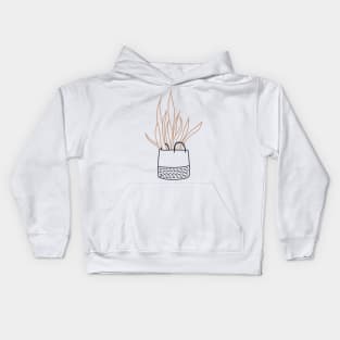 Minimalistic Plant Kids Hoodie